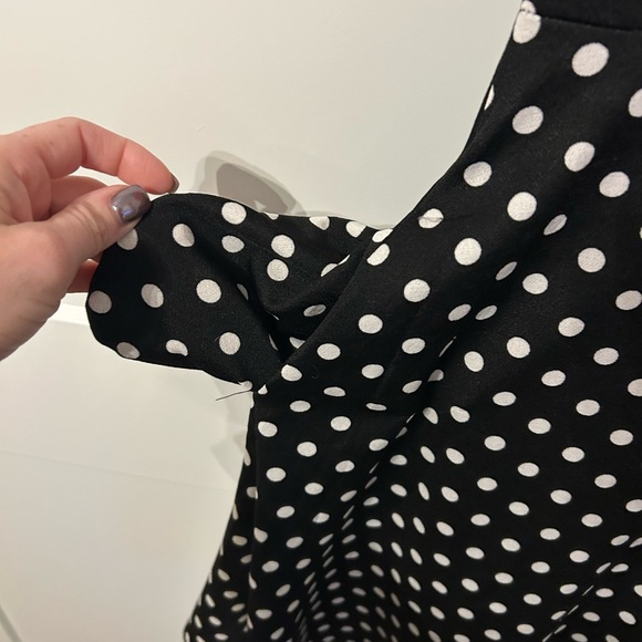 Red and Black Polka Dot Kids Dress - Picture 6 of 8